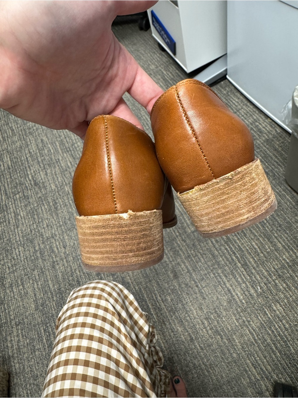 Madewell Lucie Shoe. English Saddle Leather, Caramel Brown 8.5 - Picture 5 of 6